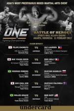 Watch ONE FC 2 Battle of Heroes Undercard Primewire