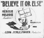 Watch Believe It or Else (Short 1939) Primewire